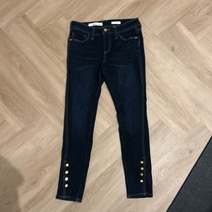 Pilcro jeans size 28 gold buttons on legs.  Like new